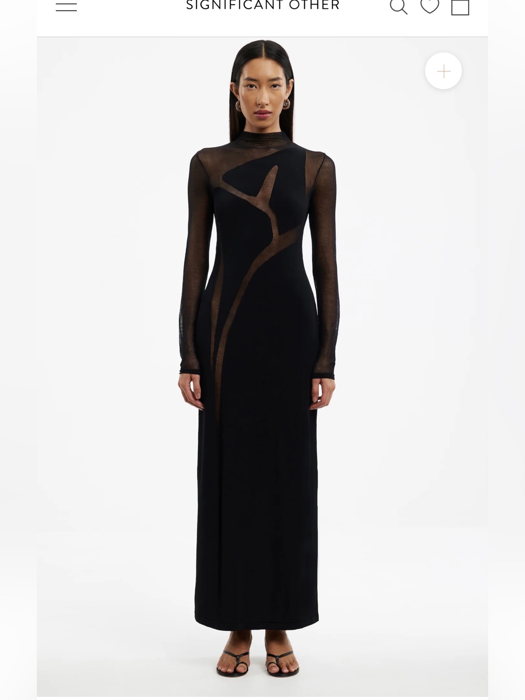 Significant Other Neyma Long Black Long Dress New With Tags Size Us 4